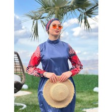 Camelya Fashion Fashion fashion Pareolu Tam Kapalı Tesettür Mayo Takımı