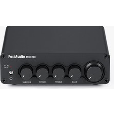 Fosi Audio BT30D Pro Hi-Fi Bluetooth 5.0 - 2.1 Kanal Amplifikatör Mini D Sınıfı 165W X2 + 350W Hoparlörler/subwoofer'lar Için Dahili Amplifikatör