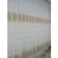 Perfect Atl Zemin Tül Perde  12069 Perfect Özel Model 1x3 Sık Pile Kırışmaz Ütü Istemez