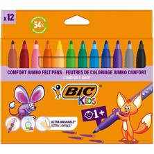 Bic Kids Comfort 12'li Jumbo Keçeli Boya Kalemi