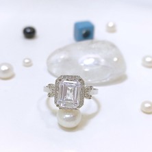 Altın Ofisi Baget Taşlı Yüzük 14 Ayar Altın Hd Videolu