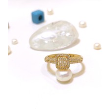 Altın Ofisi Baget Taşlı Yüzük 14 Ayar Altın Hd Videolu