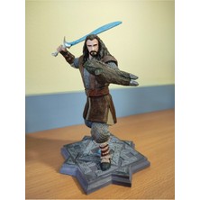 Turansoy Craft Thorin Meşe Kalkan Yüzüklerin Efendisi Lotr Boyalı Figür 25 cm Büyük Boy