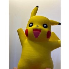 Saranostra Pikachu 3D Figür Sevimli Sarı Oyuncak Pikaçu Hediyelik Dekoratif Pokemon