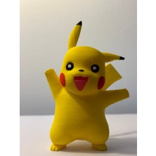 Saranostra Pikachu 3D Figür Sevimli Sarı Oyuncak Pikaçu Hediyelik Dekoratif Pokemon