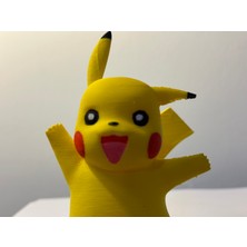 Saranostra Pikachu 3D Figür Sevimli Sarı Oyuncak Pikaçu Hediyelik Dekoratif Pokemon