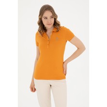 U.S. Polo Assn. Kadın Kiremit Basic Polo Yaka Tişört 50280060-VR031