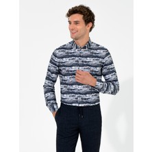 Cacharel Gri Slim Fit Uzun Kollu Gömlek 50255330 VR024