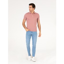 Cacharel Erkek Pudra Polo Yaka Slim Fit Basic Merserize T-shirt 50265364-VR042