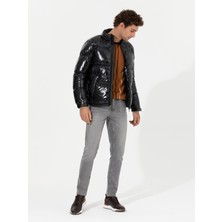 Cacharel Erkek Siyah Comfort Fit Kaz Tüyü Buffer Mont 50257756-VR046
