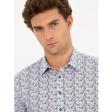Cacharel Erkek Siyah Slim Fit Uzun Kollu Gömlek 50256735-VR046