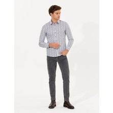 Cacharel Erkek Siyah Slim Fit Uzun Kollu Gömlek 50256735-VR046