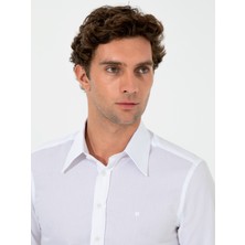 Cacharel Erkek Beyaz Slim Fit Uzun Kollu Gömlek 50255629-VR013