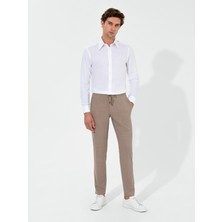 Cacharel Erkek Beyaz Slim Fit Uzun Kollu Gömlek 50255629-VR013