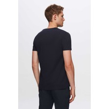 Twn Slim Fit Lacivert Düz T-Shirt 2EC148551753M