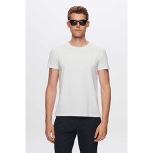 Twn Slim Fit Beyaz Düz T-Shirt 2EC148551753M