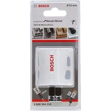 Bosch Bi-Metal Delik Testeresi (%8 Kobalt Alaşımı, Progresif Dişli Çit, Ahşap ve Metal Için, Çap 79