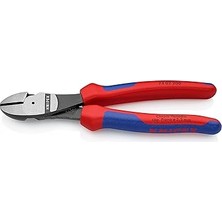 Knipex Ağır Hizmet Yan Kesiciler Siyah Attramentize, Çok Bileşenli Çeneler 180 mm 74 02 180  Atrame