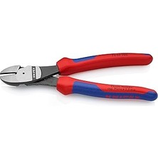 Knipex Ağır Hizmet Yan Kesiciler Siyah Attramentize, Çok Bileşenli Çeneler 180 mm 74 02 180  Atrame