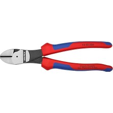 Knipex Ağır Hizmet Yan Kesiciler Siyah Attramentize, Çok Bileşenli Çeneler 180 mm 74 02 180  Atrame