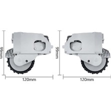 Kingkuee 1c STYTJ01ZHM Sol ve Sağ Tekerlek Parçaları Evrensel Tekerlek Motorlu Robotlu Süpürge Onarım Parçaları R (Yurt Dışından)