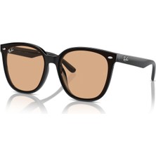 Ray-Ban RB4423D 601/93 66 Unisex Güneş Gözlüğü UV 400 Filtreli Kare Çerçeve ile Şık Tasarım