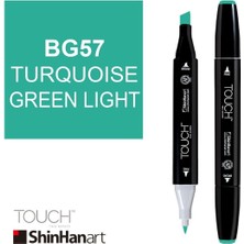 Shinhan Art Art Touch Twin Marker BG57 Turquoise Green Light