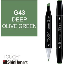 Shinhan Art Art Touch Twin Marker G43 Deep Olive Green