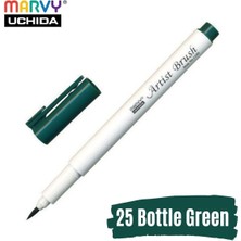 Marvy Artist Brush Pen 1100 Firça Uçlu Kalem 25 Bottle Green