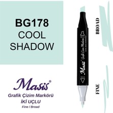 Masis Twin Çift Uçlu Marker Kalemi 178 Cool Shadow