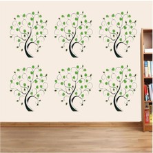 Bosphorus Duvar Süsü (Sticker) Ağaçlı Şeffaf Filmli Duvar Dekoratif Süsü