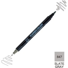 Zig Kurecolor Mangaka Fine&brush Çift Taraflı Kalem CNKC-2200 No 847 Slate Gray