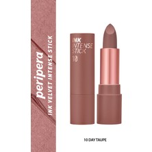 Peripera Yoğun Renk Pigmentli, Kadife Görünümlü Ruj Peripera Ink Velvet Intense Stick (010 Day Taupe)