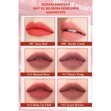 Peripera Mat Bitişli, Dolgun ve Pürüzsüz Görünüm Sunan Tint Peripera Ink Mood Matte Tint (03 Oatmeal Rose)