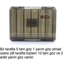 Captain 7216 Çift Taraflı Maket Kutusu 12 Gözlü 14X10X3.2CM (Max 7cm Maketler Için)