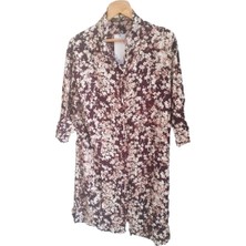 El&Ma Kadın Çok Renkli Çiçekli Yarım Kollu Tunik