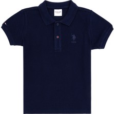 U.S. Polo Assn. Erkek Çocuk Lacivert Basic Polo Yaka Tişört 50279572-VR033