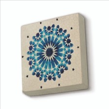 Sadrazam Rumi Desen Baskılı Doğaltaş MAGNETKD-055BUZDOLABI Süsü
