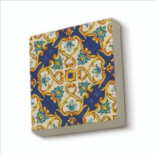 Sadrazam Italyan Deseni Baskılı Doğaltaş MAGNETKD-079BUZDOLABI Süsü
