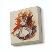 Sadrazam Semazen Baskılı Doğaltaş MAGNETKRT-078BUZDOLABI Süsü