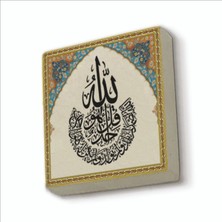 Sadrazam Ihlas Suresi Baskılı Doğaltaş MAGNETKH-092BUZDOLABI Süsü