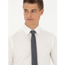 Cacharel Erkek Beyaz Slim Fit Uzun Kollu Klasik Gömlek 50273661-VR013