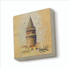 Sadrazam Galata Kulesi Baskılı Doğaltaş MAGNETKRT-021BUZDOLABI Süsü