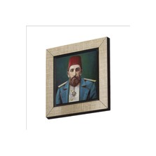 Sadrazam 2. Abdülhamid Portre Çizim Baskılı Mdf MAGNETKRT-096BUZDOLABI Süsü