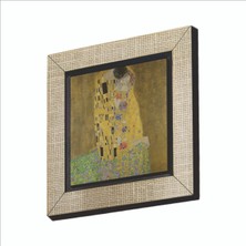 Baksepete Öpücük Gustav Klimt, 1907 Baskılı Mdf MAGNETKRG-169BUZDOLABI Süsü