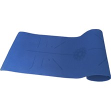Xtr Fitness Ekstra Konforlu Yoga Matı - 8mm Kalınlık, Ekolojik Tpe Pilates Egzersiz Minderi Lacivert