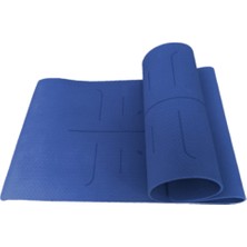 Xtr Fitness Ekstra Konforlu Yoga Matı - 8mm Kalınlık, Ekolojik Tpe Pilates Egzersiz Minderi Lacivert