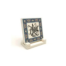 Sadrazam Geleneksel Hat Sanatı ile Doğal Taş Üzerine Yazılı Masaüstü Isimlik