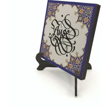 Sadrazam Geleneksel Hat Sanatı ile Mdf Üzerine Yazılı Masaüstü Isimlik