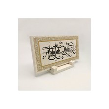 Sadrazam Geleneksel Hat Sanatı ile Doğal Taş Üzerine Yazılı Masaüstü Isimlik